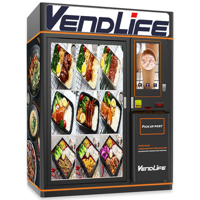 Smart Fry Fast Food Sandwich Hot Food Vending Machines With 27 Inches Screen
