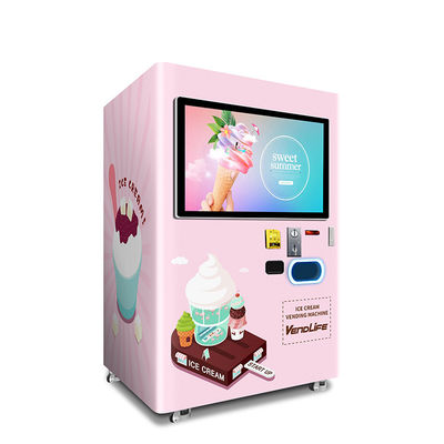 Del gelato dalla macchina automatica distributore lo schermo di DEX System With 42inches